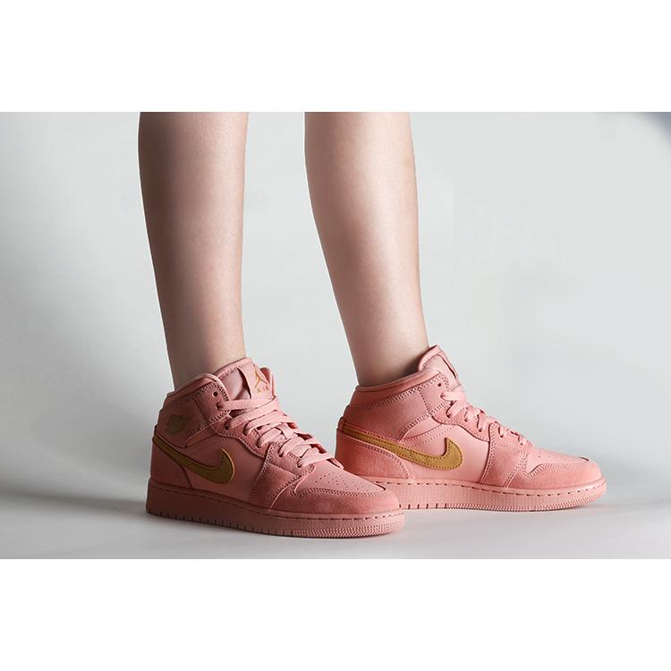 Air Jordan 1 Mid SE 'Coral Stardust'GS BQ6931-600