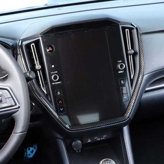 Декоративная панель CD-проигрывателя U-образной формы из АБС-пластика с покрытием под карбон для Subaru WRX -2024