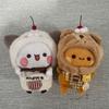 New Little Bear and Yier Short Plush Pendant Dolls Cute Cartoon Panda Bear  Backpack Pendant Couple Gifts Bag Charm