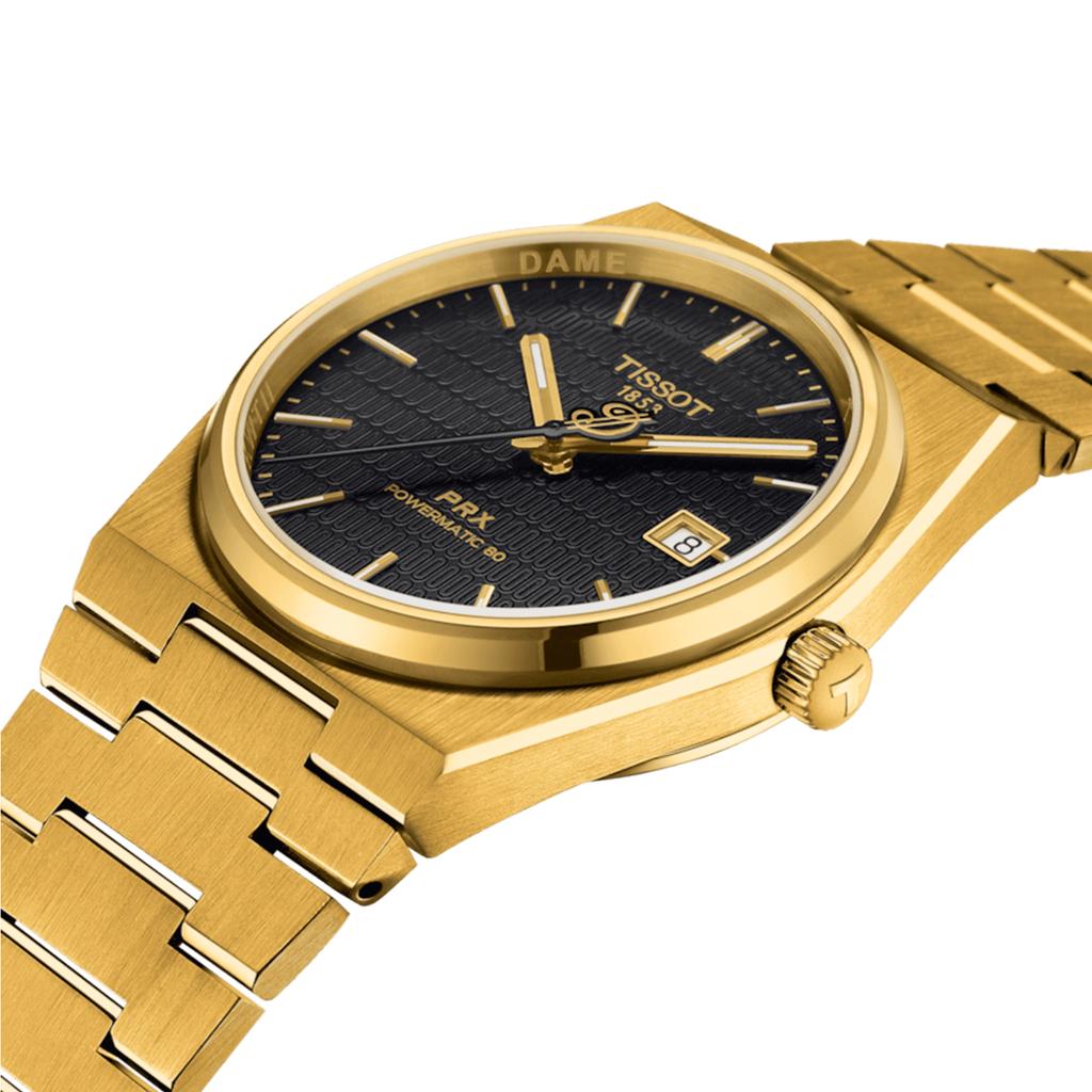 Tissot Мужские модные часы из нержавеющей стали с черным циферблатом T137.407.33.051.00