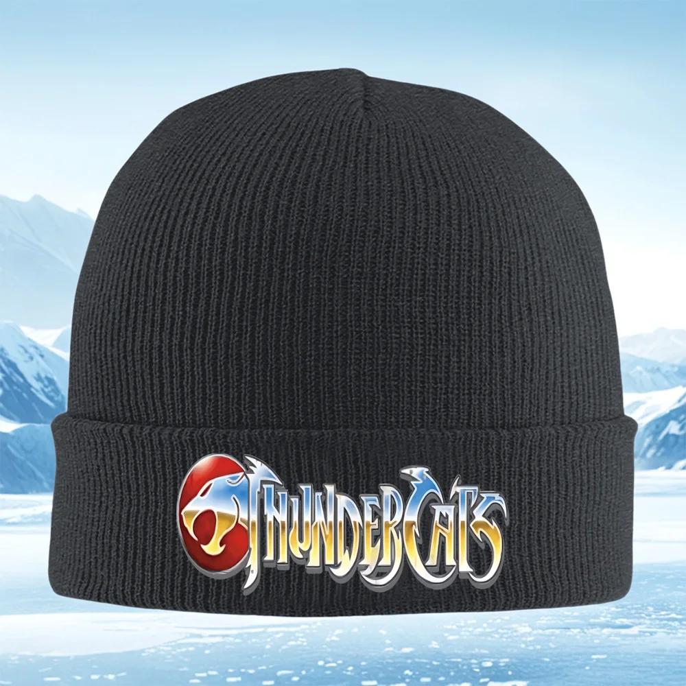 Новый логотип ThunderCats эмблема белые буквы небо Мужчины Женщины Унисекс Вязаная шапка Бини Шапка-колпак Зимняя Теплая Рождественский Выход