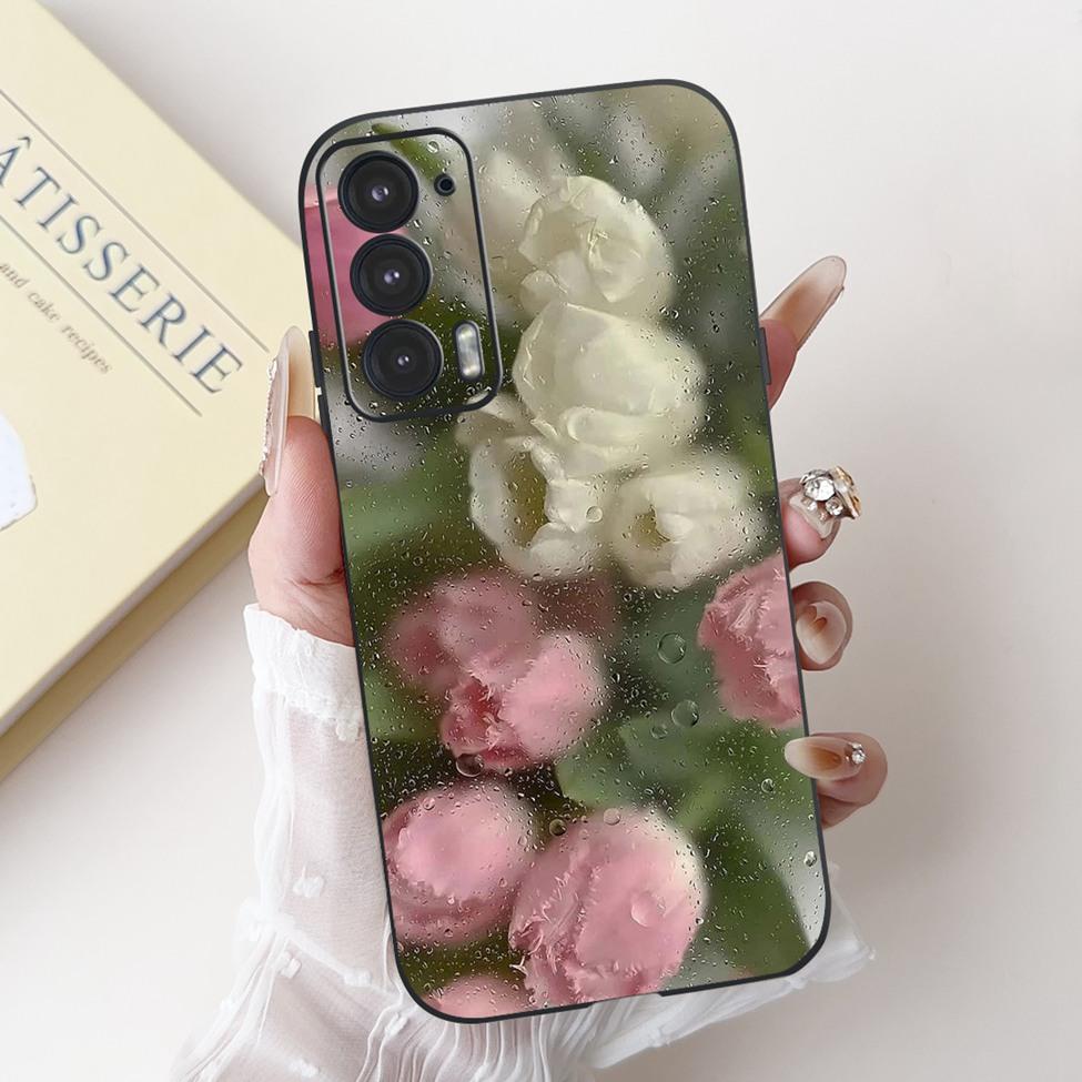 Для телефона Edge 20 20Pro 20Lite Чехол Для Motorola Edge 20 Pro Чехол Силиконовый Роскошный Модный Любовь Милый Кот Девушка Забавный Крутой Расписной