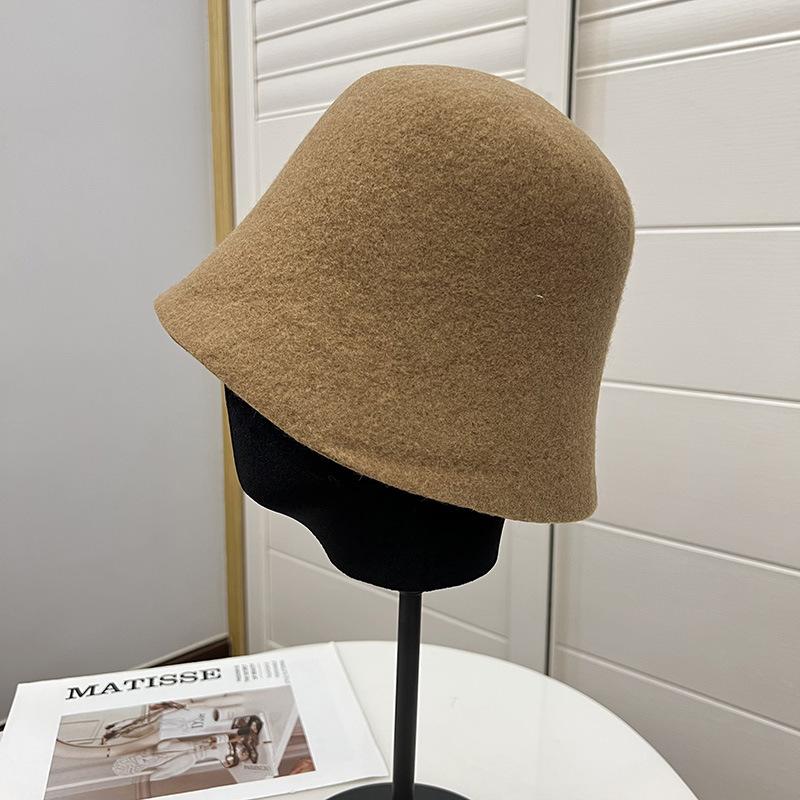 80% шерсть австралийского мериноса женские осенне-зимние литературные складные модные теплые панамы