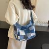 Повседневная женская сумка через плечо из денима в стиле пэчворк, новая модная и универсальная сумка-тоут