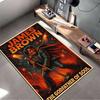 Pop Culture Area Rug, James Brown Godfather of Soul Retro Poster, Man Cave Decor, Non-Slip Mat