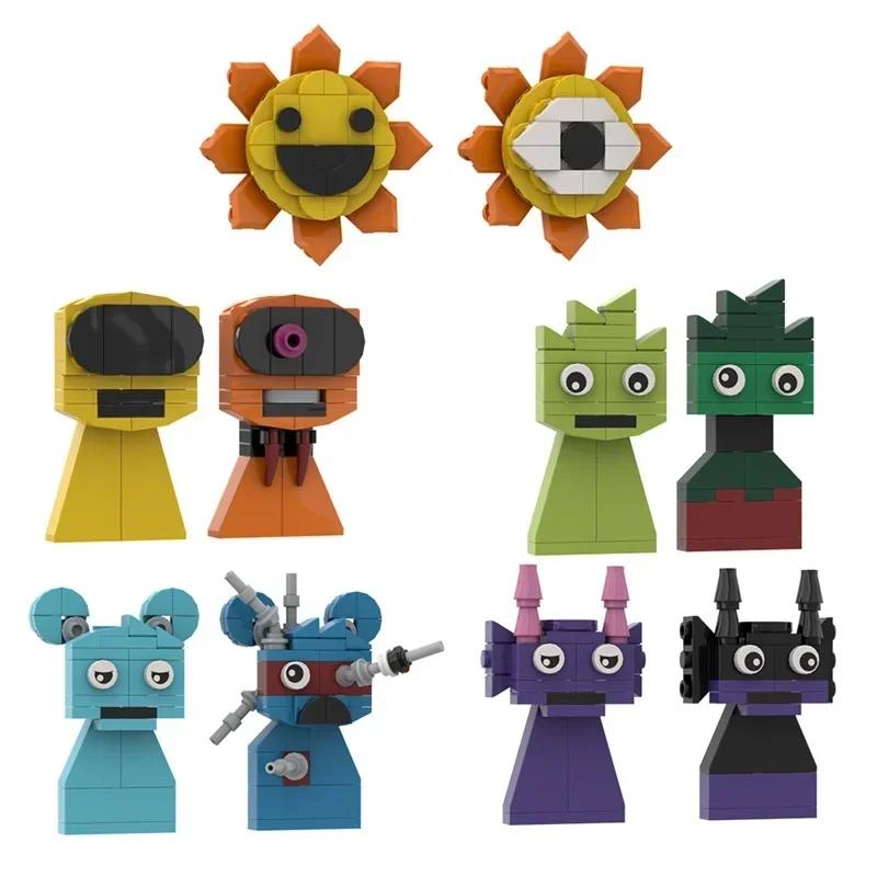 Sprunki Toy Bricks Game Incredibox Sprunki Elf Building Blocks Dark Horror Mode Action Figures Assembled Bricks Christmas Gift