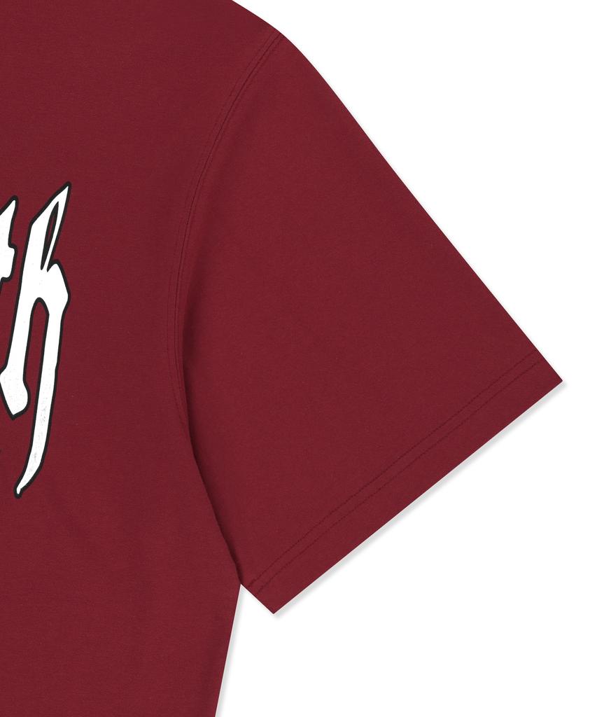 BROWNBREATH Motor Graphic Tee - Burgandy