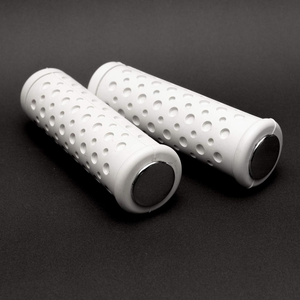 White Punching Grip for Harley 1" Nice Motorcycle ..