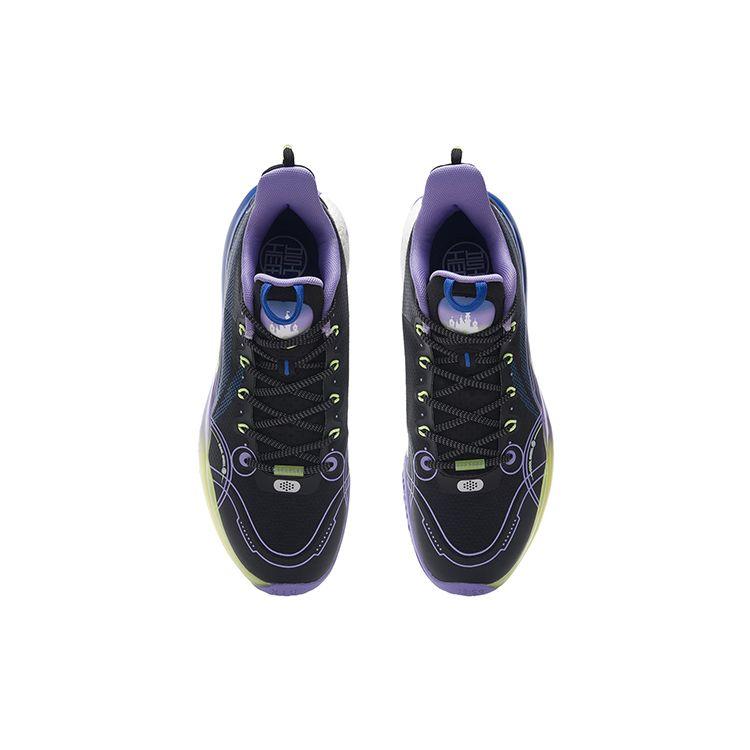 Баскетбольные кроссовки Li Ning Yu Shuai 14 Low Orlando Twilight мужские кроссовки черные синие фиолетовые ABAR123-20