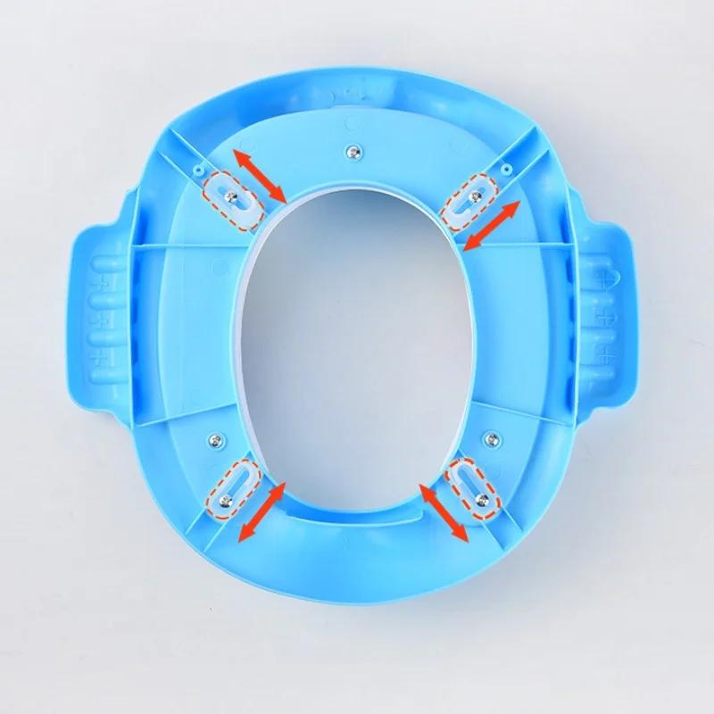 Детский горшок, регулируемое сиденье для унитаза, ступенька, стул для обучения, удобное мультяшное милое сиденье для унитаза