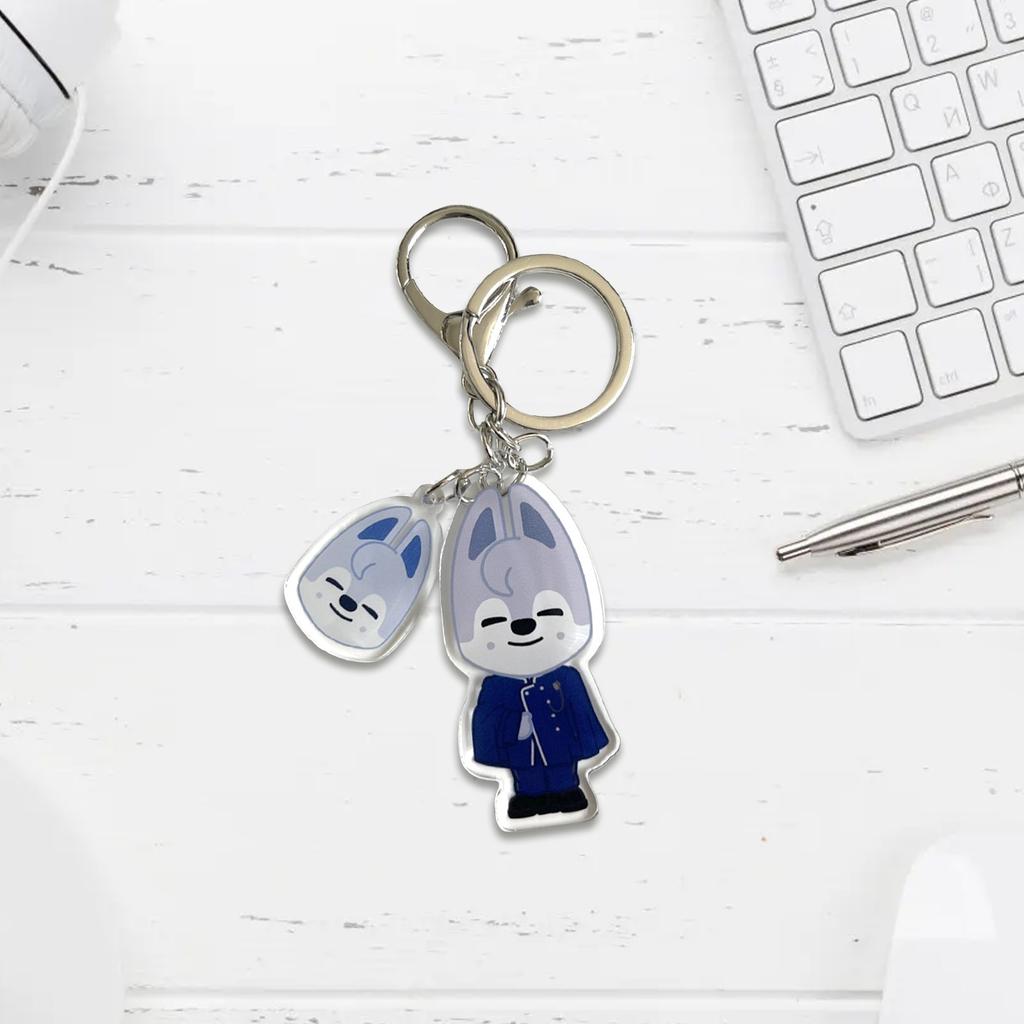 Cartoon Keychain Merchandise, Animal Keychain, Acrylic Bag Jewelry Accessories Key Ring