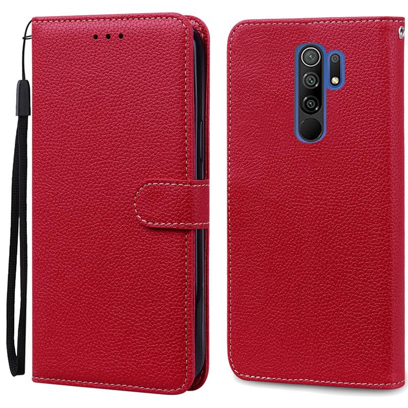 For Redmi 9 Case Soft Silicone Wallet Cover Phone Case For Xiaomi Redmi 9 Case Redmi9 Leather Flip Case Coque Fundas Shell