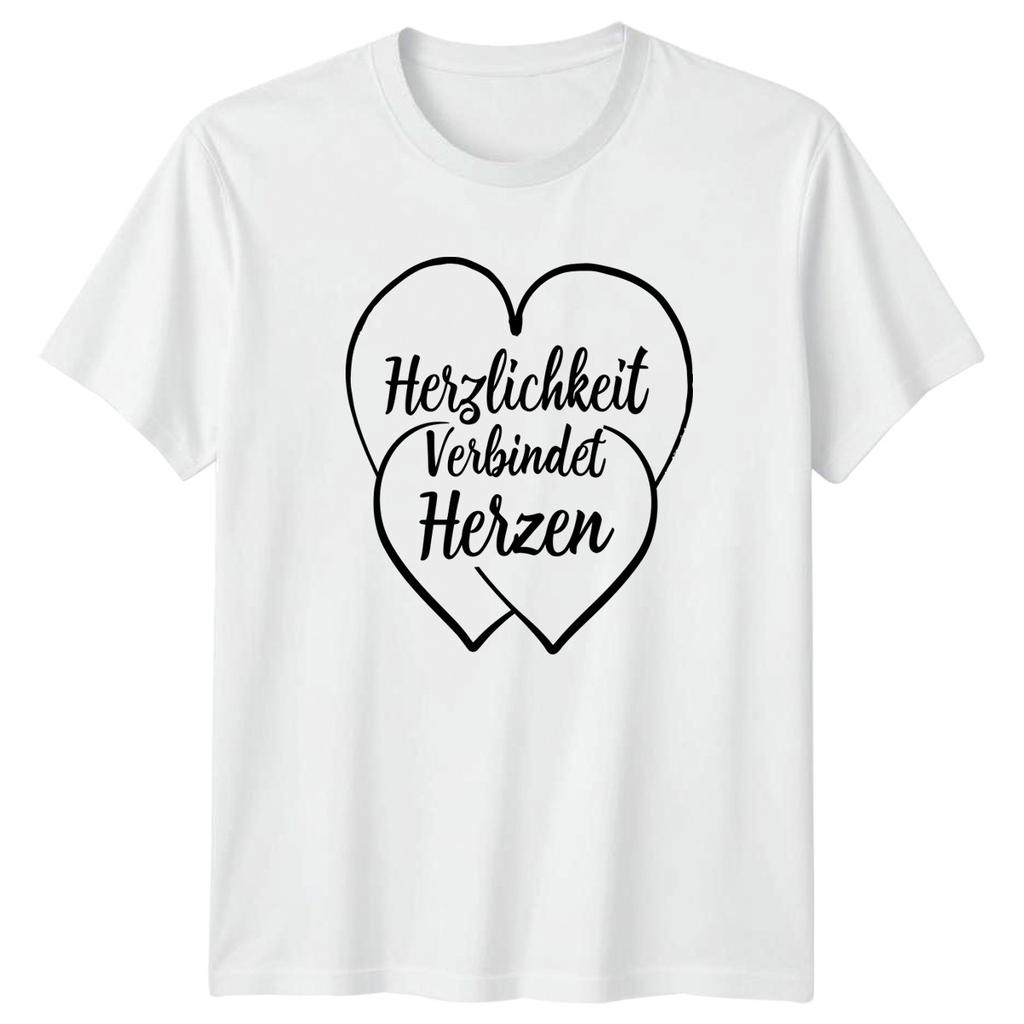 Herzlichkeit Verbindet Herzen TShirt GerUnisex Sayings Kindness Gift For Him Her