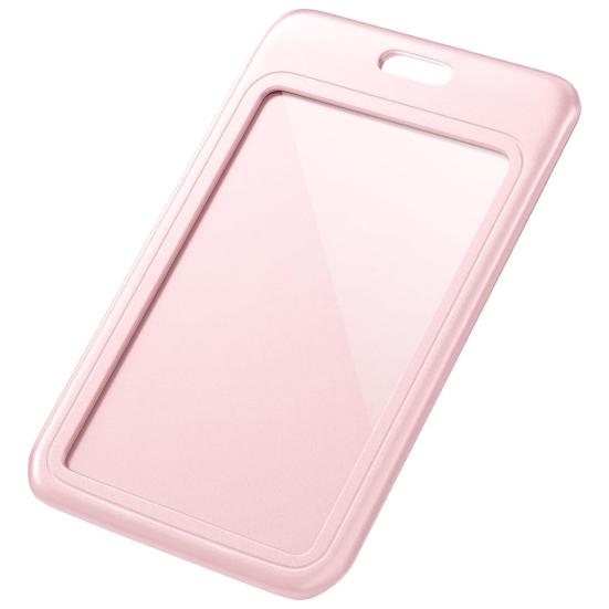 ID Card Holder Slide Cover Transparent Window Hanging Hole Protective Certificate Holder Stationery Students Nurse Office Workers Name Card Protector