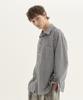 Блестящая классическая клетчатая рубашка_Темно-синяя