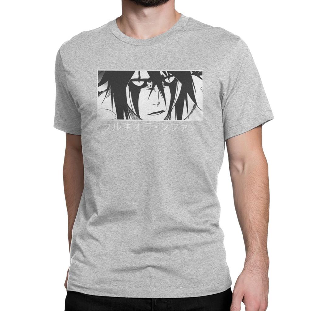 Ulquiorra Cifer Anime Bleach T Shirts Men's Cotton Funny T-Shirt Crew Neck Tee Shirt Short Sleeve Clothing 4XL 5XL 6XL