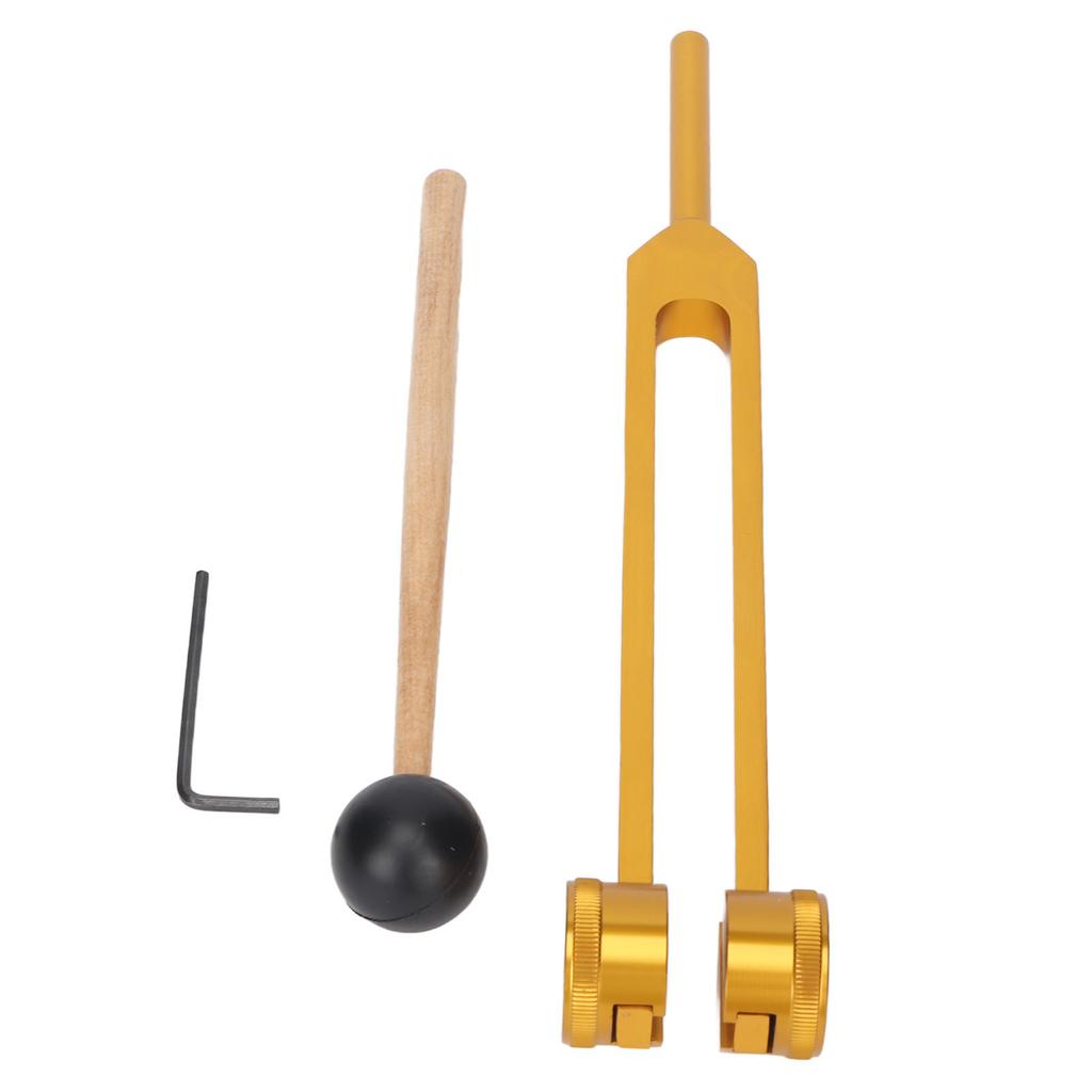 Набор камертонов 128 Гц для исцеления и снятия стресса, медицинский камертон из алюминиевого сплава с молоточком для