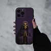 Чехол для телефона с принтом Санта Муэрте M-Muerte P-print-T Для iPhone 17pro,16,15,14,13,12,11 Plus,Pro Max,XS,Мягкий силиконовый черный чехол
