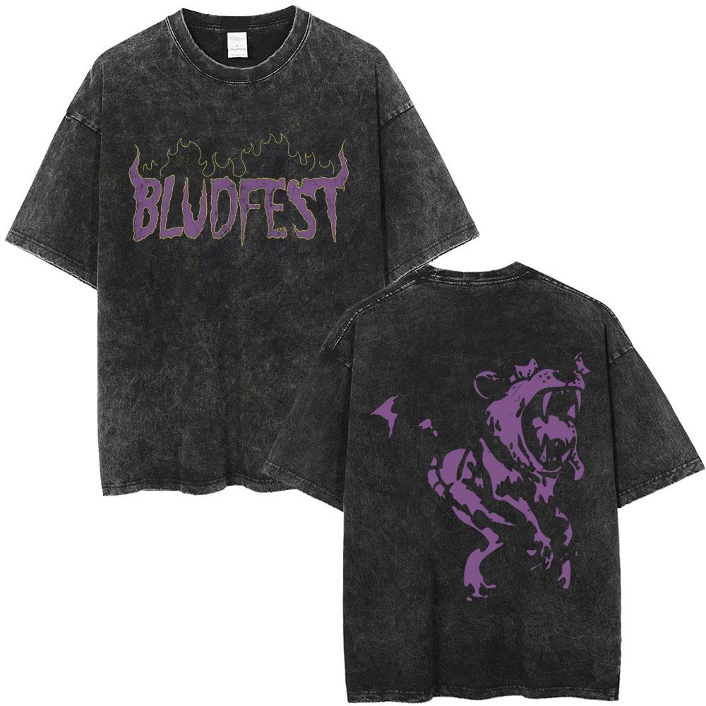 Rocker Yungblud IDOLS Wings World Tour Tshirt Men Women Rock Harajuku Vintage Washed T Shirts Casual Oversized Tshirts
