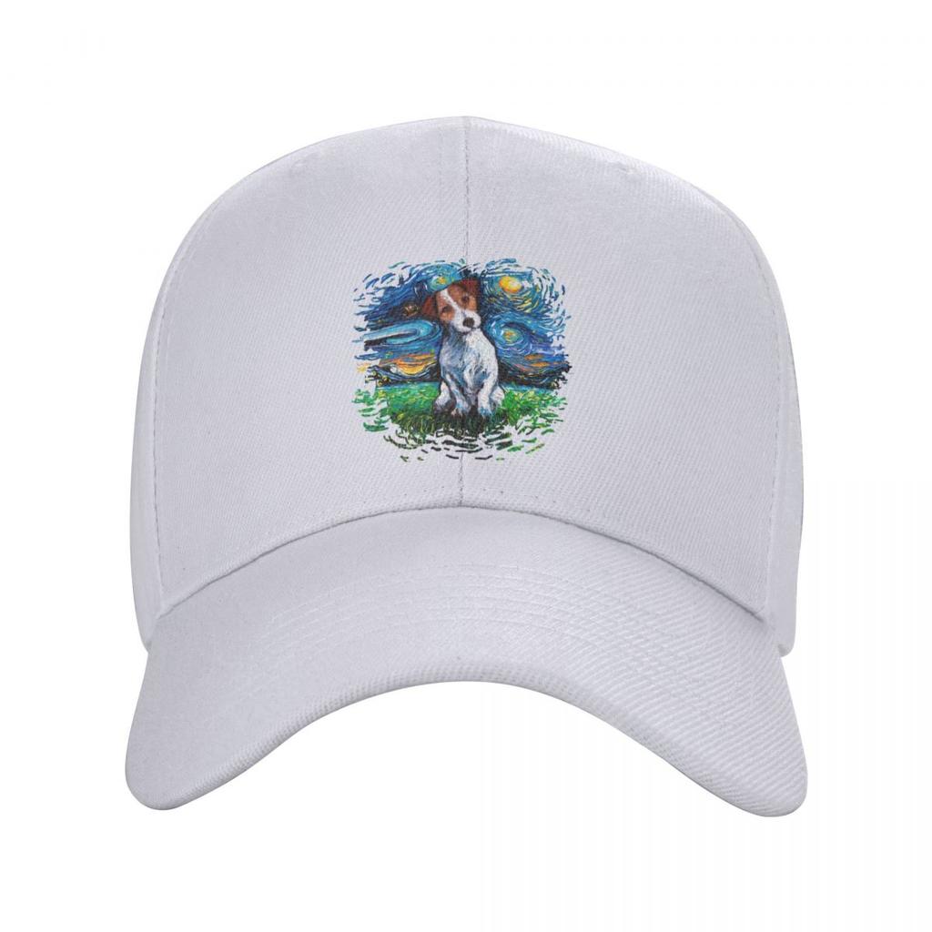 Джек-рассел-терьер, бейсбольная кепка с ночным небом, регулируемая шапка для папы для взрослых, собак, домашних животных, унисекс, женские уличные шапки Snapback, кепки дальнобойщика