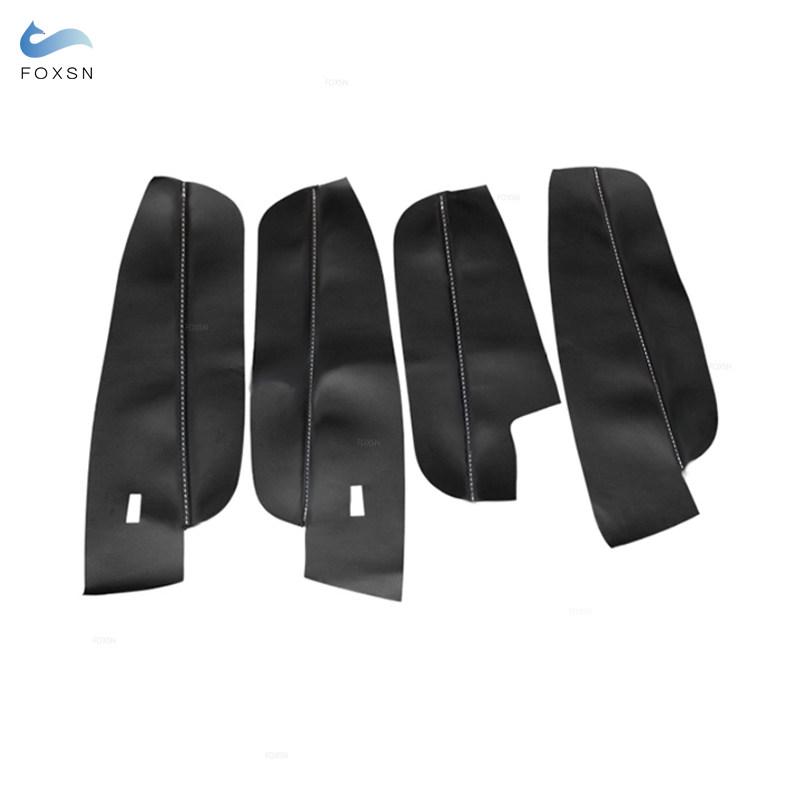 Для VW Tiguan 2017 2018 4 шт. автомобильные аксессуары внутренняя дверная ручка подлокотник панель микрофибра кожаный чехол защитный