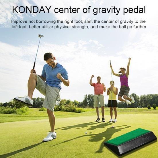 Компактный портативный тренажер для гольфа с простой в использовании педалью коррекции выравнивания на 15 градусов