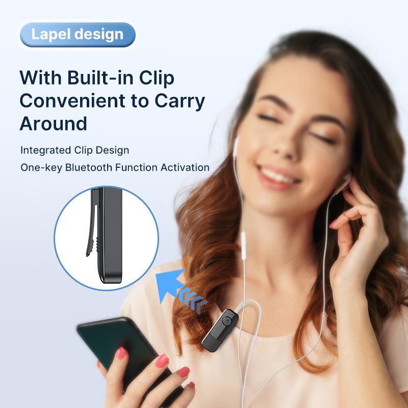 2 в 1 Bluetooth аудио приемник передатчик 3,5 мм AUX TF с микрофоном Hi-Fi стерео музыкальный беспроводной адаптер для автомобиля самолета ТВ ПК наушников