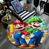 Luigi mario pattern round rug,Carpet Rug for Living Room Bedroom Playroom ,Non-slip Floor Mat,Holiday Gifts and Birthday Gifts.