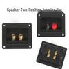 ABS Material Speaker Junction Box: 2-Position Wire Connection & Binding Post for DIY HIFI Audio Systems