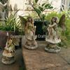 Наружные смоляные ornaments для сада фей - Декоративные фигурки цветов для благоустройства двора