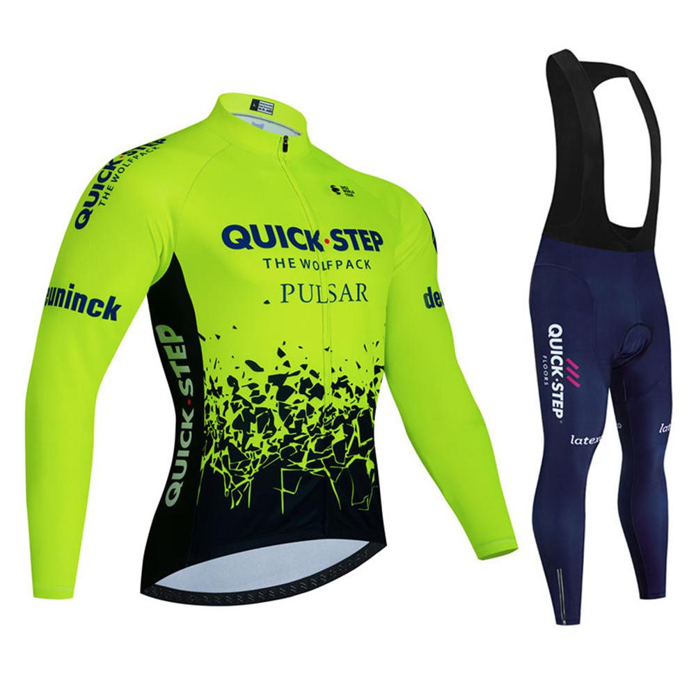 2026 Команда Soudal Quick Step Набор Велосипедных Джерси Весна Осень Мужской MTB Одежда Maillot Ciclismo С Длинным Рукавом Велосипедная Одежда Велосипедная Форма