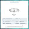 BAMOER 925 Sterling Silver Simple Twisted Ring Fashion Everyday Wear For Women Birthday Gifts Fine Jewelry
