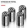 Автомобильные Колпачки Клапанов Колес Для Volkswagen VW 4 ШТ Металлические Колпачки Клапанов Колес Автомобиля Для Шин Воздушных Клапанов Ствола Защитные Колпачки Чехол Авто Аксессуары Для VW Volkswag