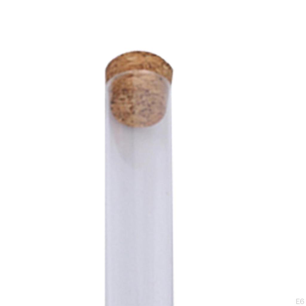 20 Pieces Test Tubes with Cork Stoppers, Beads Storage, Multipurpose, Sample Storage for Plant