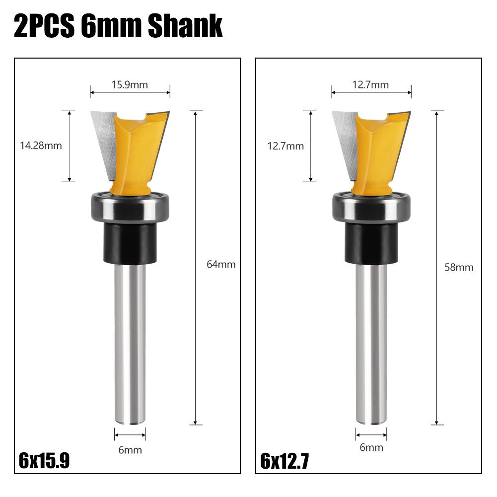 Подшипник Имитация Ласточкин хвост Нож Пазовальный Обрезной Машинная головка Рот < Неизвестно > Нож 1/4 Ручка Шиповой нож Гравировальный станок Деревообрабатывающий резак