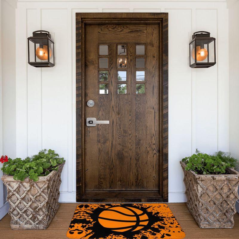 Basketball Splat Doormat Non-Slip Entrance Kitchen Bathroom Floor Door Mat Garage Rug Carpet Footpad