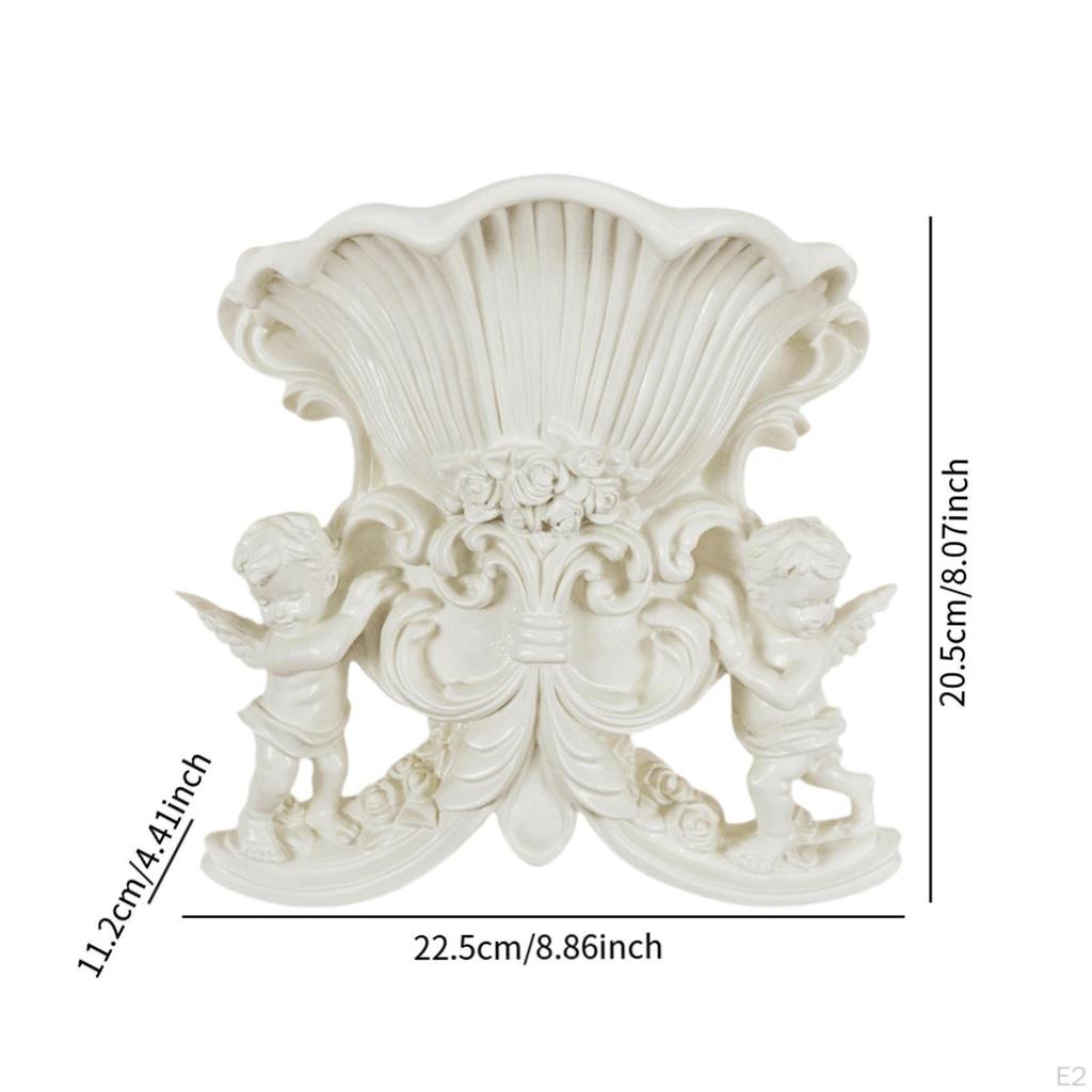 Angel Vase Wall Sculpture for Floral Display In Living Area