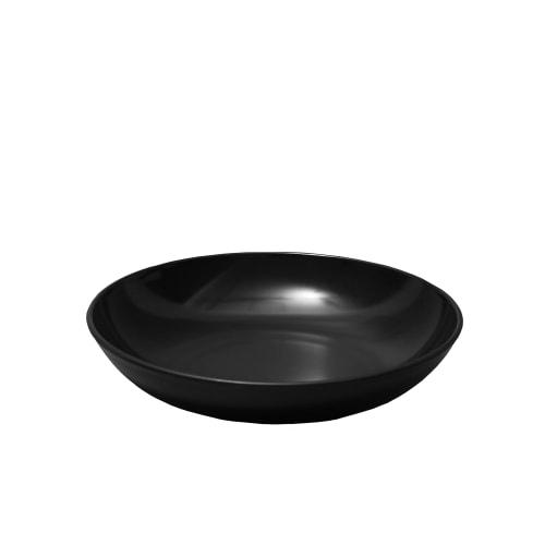 PEARL METAL Round Deep Plate, Small, Antibacterial Clean Coat Finish, Microwave and Dishwasher Safe, Lightweight, Shatter-Resistant, Made In Japan, Li