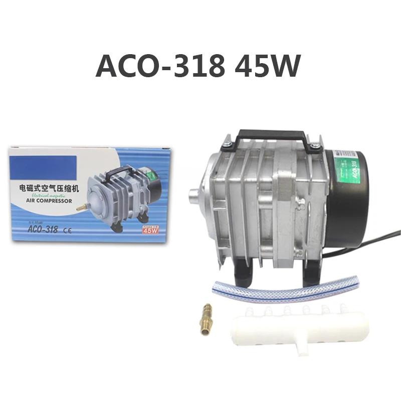 220V External High Power AC E-magnetic Air Pump Fish Pond Oxygen Pump Compressor for Pond Air Aerator Pump