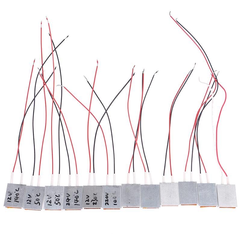 12V 24V 220V AC/DC Constant Temperature PTC Ceramic Heating Plate Air Electric Heater Plate Thermostat Component Heater