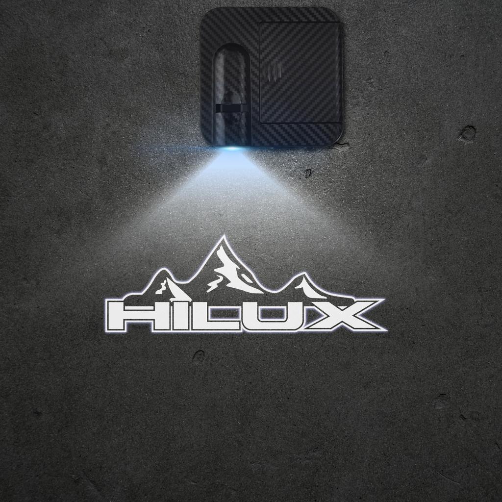 1/2PCS For Hilux Truck OFF-Road Mountain GR Car Door Welcome Lights Laser Projector Logo Wireless Sensing Accessories