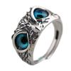 Demon Eye Owl Ring for Women and Men Can Wear Opening Adjustable Ring Retro Animal Ring ADM