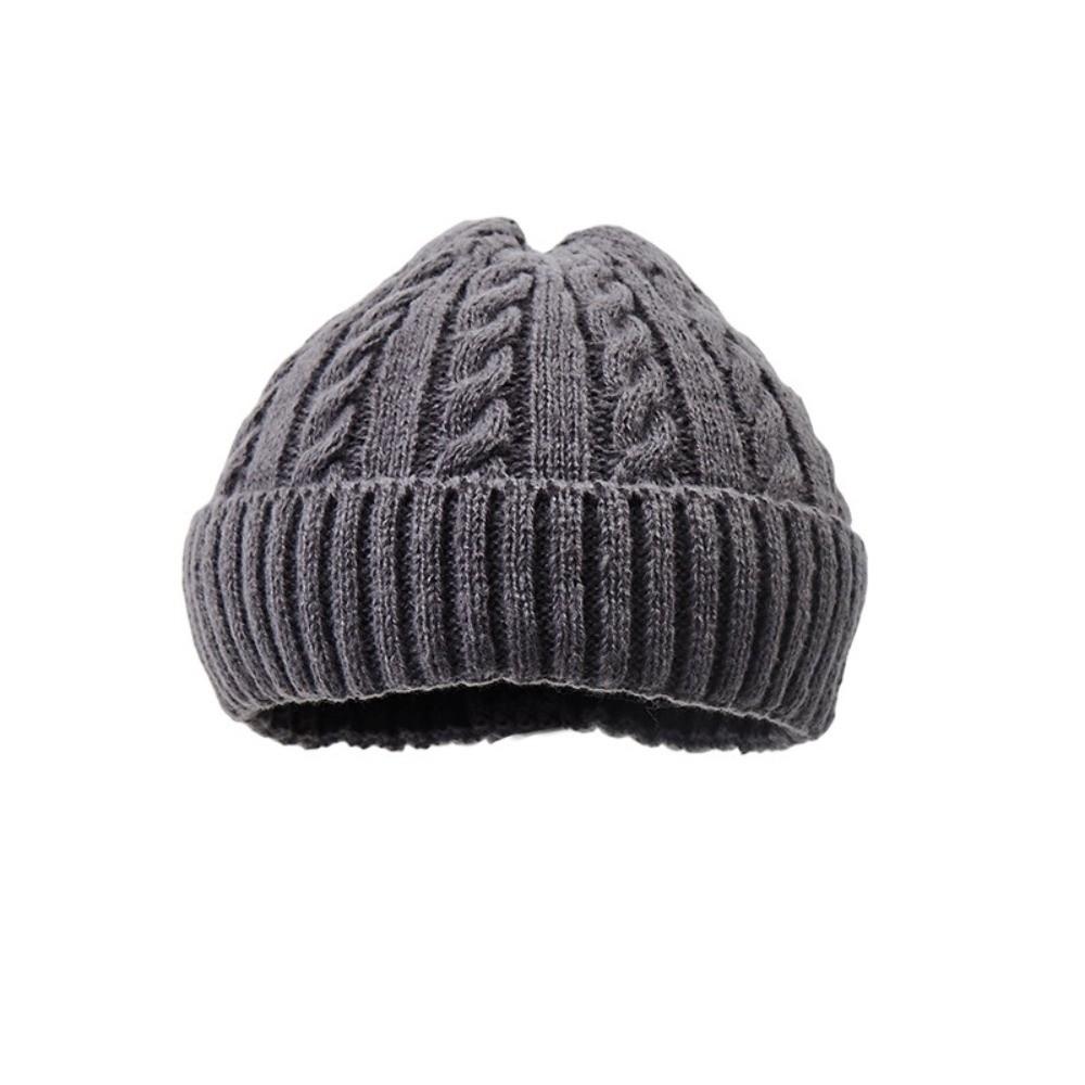 Cable Knit Winter Thermal Beanie Windproof Cold Weather Beanie Classic Outdoor Knit Hat  Daily Wear