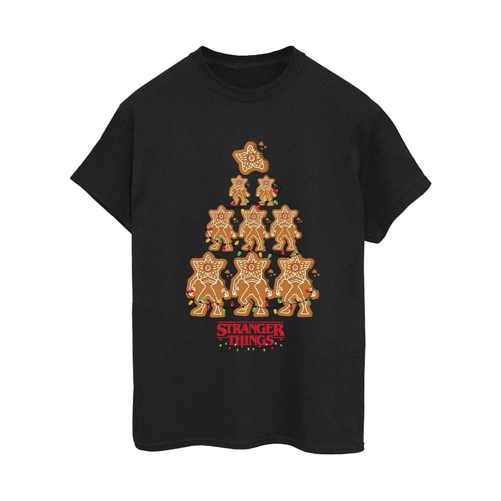 Netflix Womens/Ladies Stranger Things Gingerbread Cotton Boyfriend T-Shirt