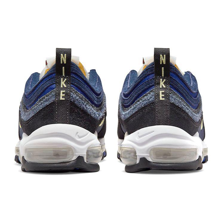 Nike Air Max 97 SE Running Club - Синие Мужские Кроссовки Черный Светло-Лимонный Глубокий Королевский Синий DH1085-001
