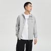 Li-Ning Повседневная спортивная куртка Wade Series с капюшоном и длинными рукавами на молнии, мужская куртка, цвет: серый, кирпично-серый AWDR429-4
