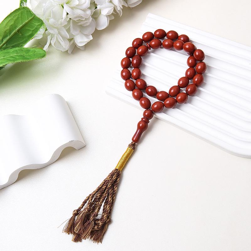 Ручные мусульманские четки-браслет с кисточкой из 45 бусин - ближневосточные исламские молитвенные украшения