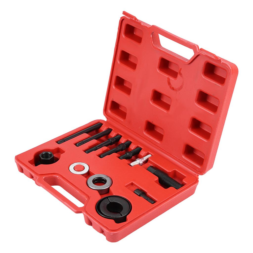 12 Pcs Car Power Steering Alternator Pump Pulley Puller Remover Disassembly Installer Tool