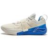 Li Ning Fury Текстиль, ТПУ Скользкий Устойчивый к истиранию Низкие Баскетбольные кроссовки Мужские Белый Синий ABFT019-9