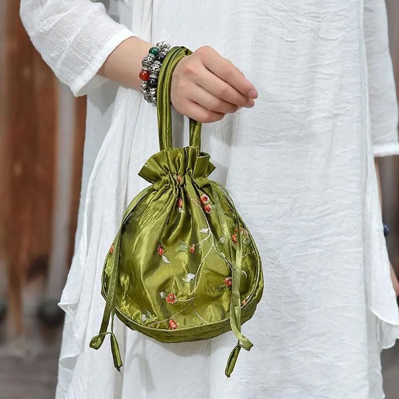 1 шт., сумки с шелковыми шнурками в стиле ретро, сумки для хранения, женский кошелек Hanfu, кошельки, ювелирная упаковочная сумка, держатель для карт